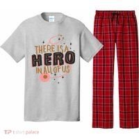 There Is A Hero In All Of Us Nurses Doctors Pajama Set thumb 0