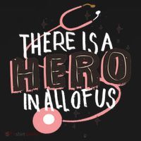 There Is A Hero In All Of Us Nurses Doctors Women's Hoodie thumb 2