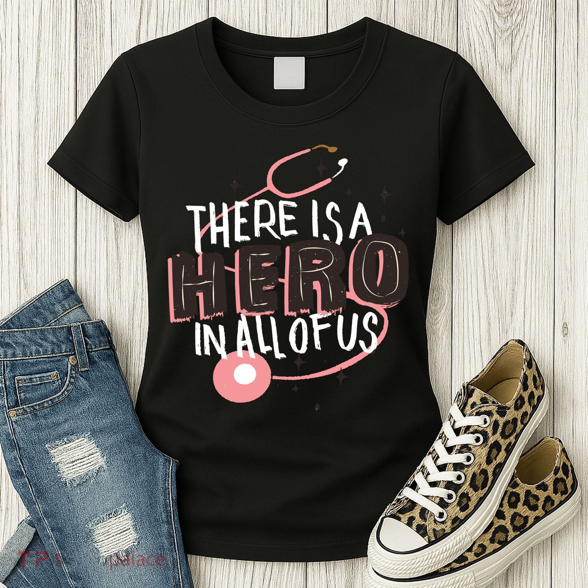 There Is A Hero In All Of Us Nurses Doctors Women's T-Shirt