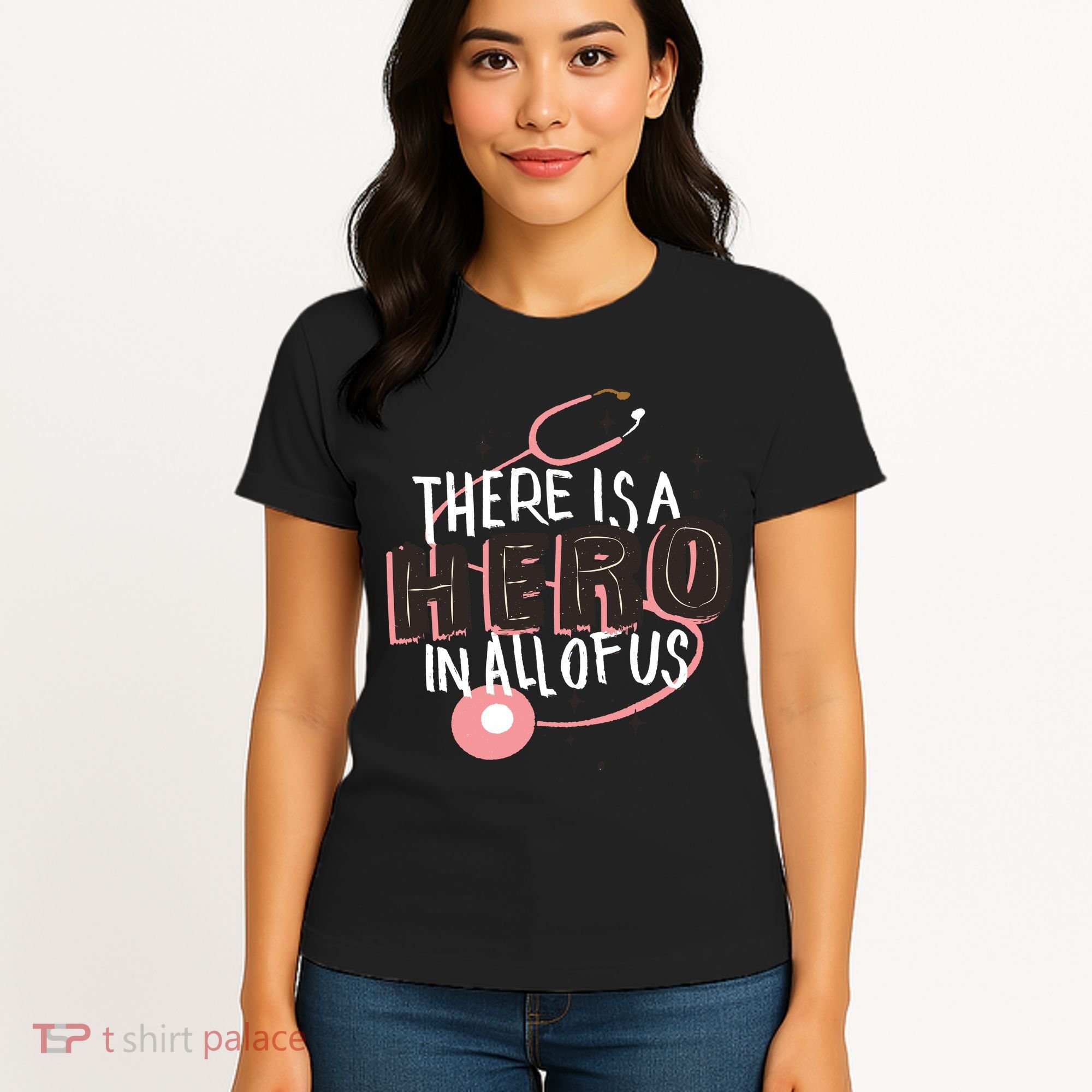 There Is A Hero In All Of Us Nurses Doctors Women's T-Shirt