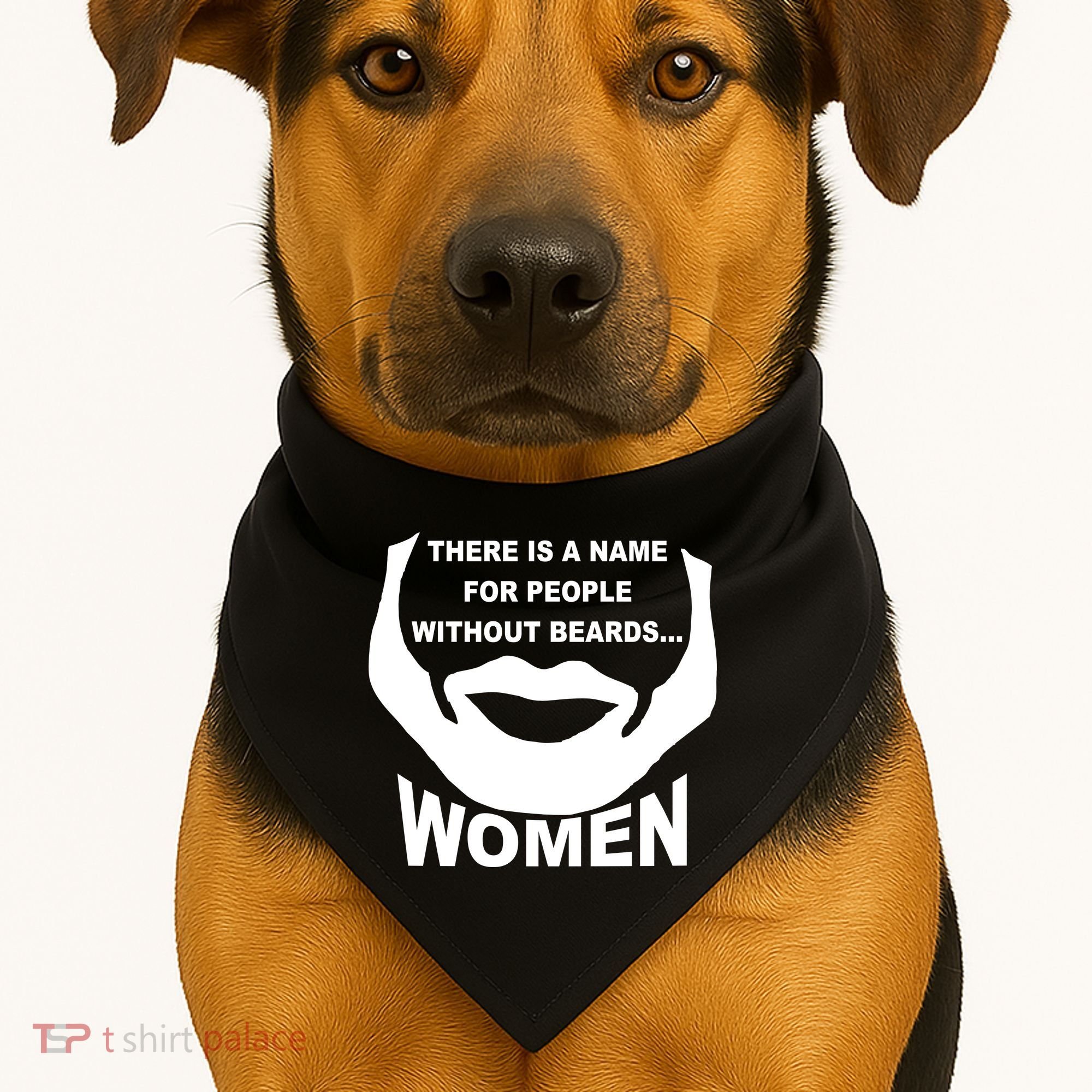 There is A Name For People Without Beards Women USA-Made Doggie Bandana