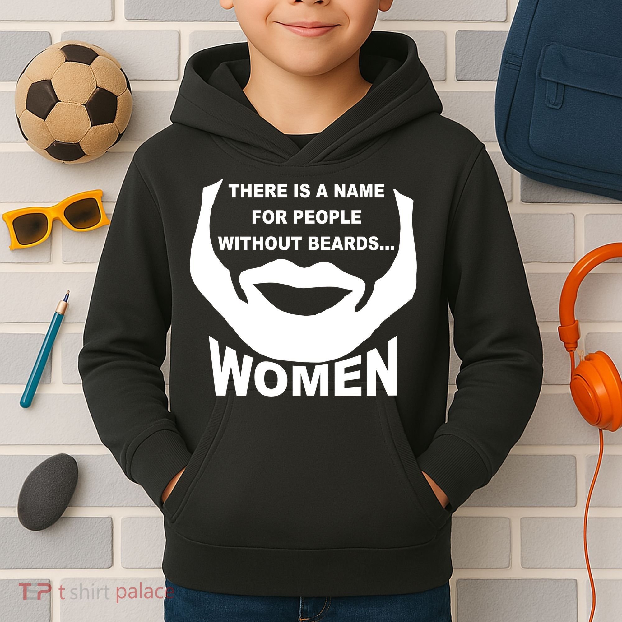 There is A Name For People Without Beards Women Kids Hoodie