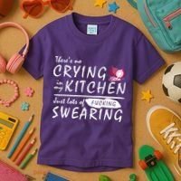 There Is No Crying In My Kitchen Kids T-Shirt thumb 3