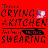 There Is No Crying In My Kitchen Santa Hat thumb 1