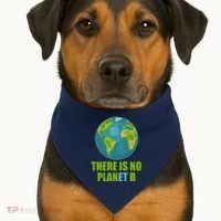 There is No Plan B Celebrate Earth Day USA-Made Doggie Bandana thumb 1