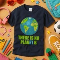 There is No Plan B Celebrate Earth Day Kids T-Shirt thumb 3