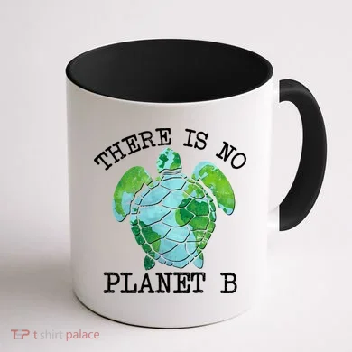 There is No Planet B Earth Coffee Mug back