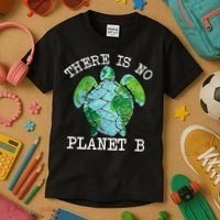 There is No Planet B Earth Kids T-Shirt thumb 3