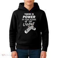 There Is Power In The Name of Jesus Kids Hoodie thumb 4
