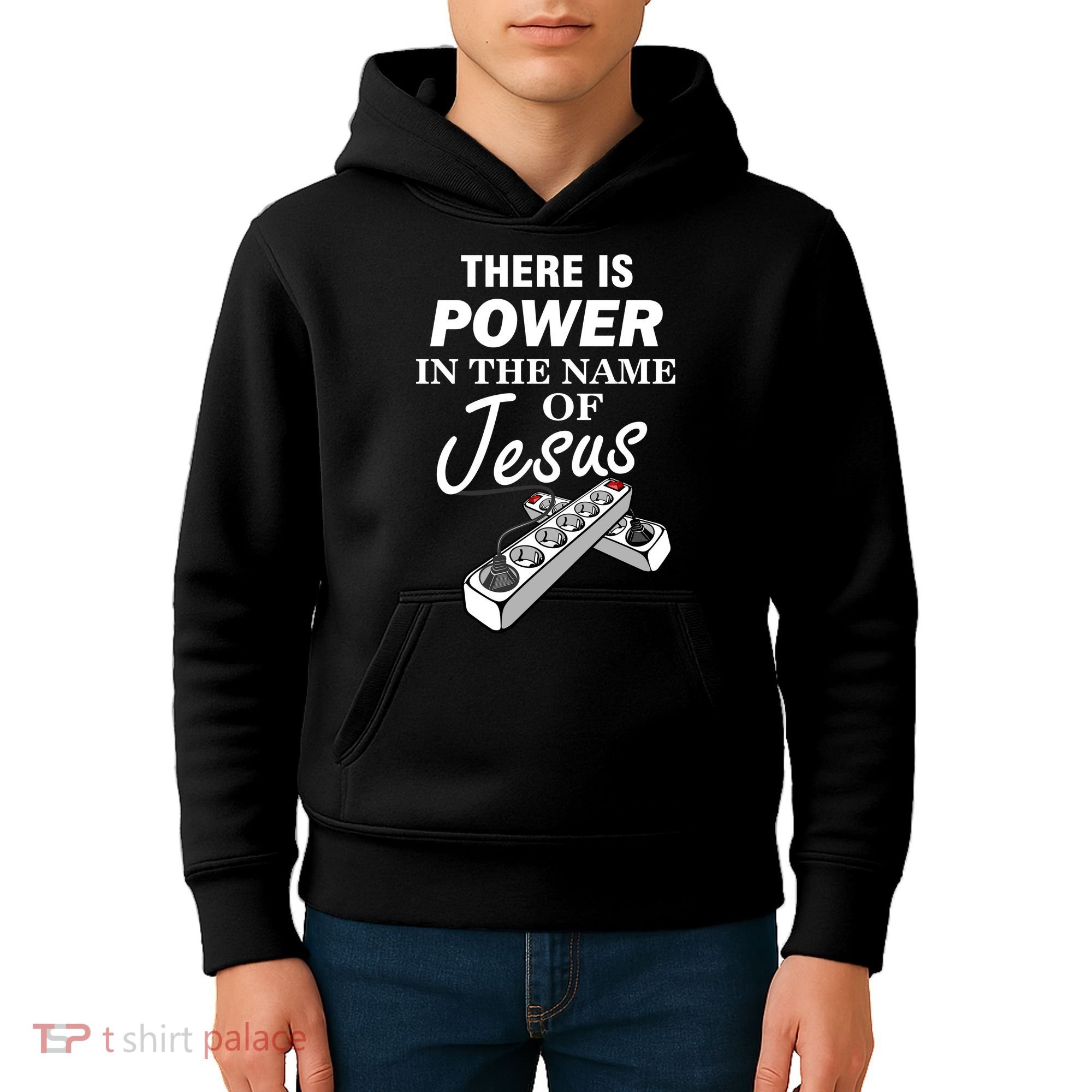 There Is Power In The Name of Jesus Kids Hoodie