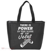 There Is Power In The Name of Jesus Tote Bag thumb 0