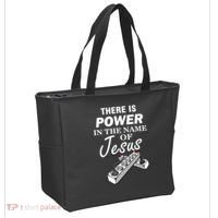 There Is Power In The Name of Jesus Tote Bag thumb 2