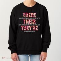 There Their They're Grammar Lessons Women's Sweatshirt thumb 0