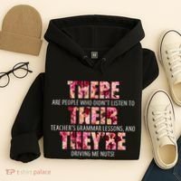 There Their They're Grammar Lessons Hoodie thumb 4