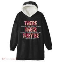 There Their They're Grammar Lessons Hooded Wearable Blanket thumb 0
