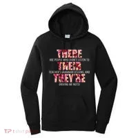 There Their They're Grammar Lessons Women's Hoodie thumb 0