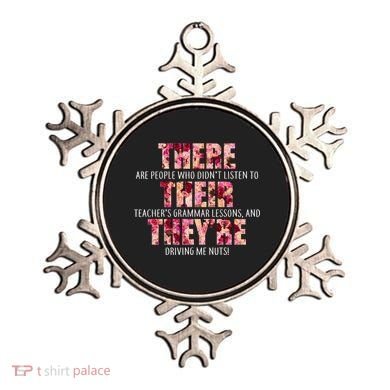 There Their They're Grammar Lessons Ornament