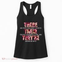 There Their They're Grammar Lessons Women's Tank Top thumb 0
