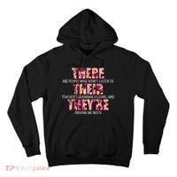 There Their They're Grammar Lessons Tall Hoodie thumb 0
