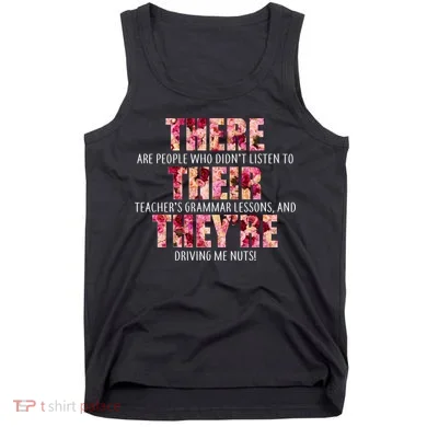 There Their They're Grammar Lessons Tank Top