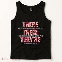 There Their They're Grammar Lessons Tank Top thumb 2