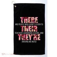 There Their They're Grammar Lessons Golf Towel thumb 0