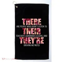 There Their They're Grammar Lessons Golf Towel thumb 0