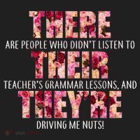 There Their They're Grammar Lessons Golf Towel thumb 3
