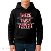 There Their They're Grammar Lessons Kids Hoodie thumb 4