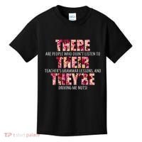 There Their They're Grammar Lessons Kids T-Shirt thumb 0