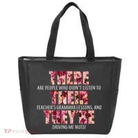 There Their They're Grammar Lessons Tote Bag thumb 0