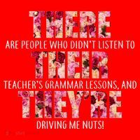 There Their They're Grammar Lessons Santa Hat thumb 1