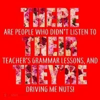 There Their They're Grammar Lessons Santa Hat thumb 1