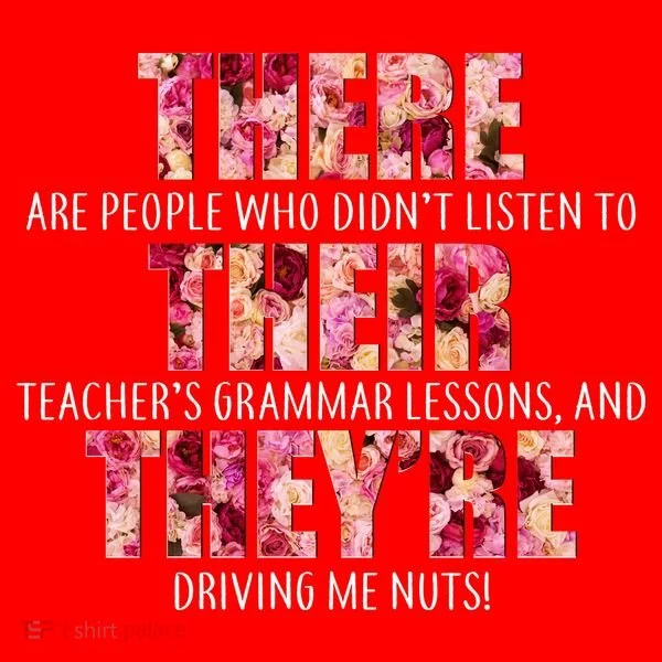 There Their They're Grammar Lessons Santa Hat
