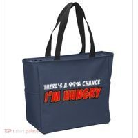 There's a 99% Chance I'm Hungry Tote Bag thumb 2