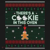 There's A Cookie In This Oven Ugly Christmas Sweater Apron thumb 3