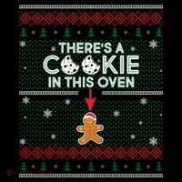 There's A Cookie In This Oven Ugly Christmas Sweater T-Shirt thumb 7