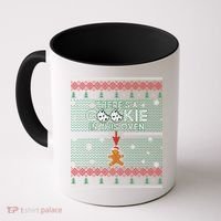 There's A Cookie In This Oven Ugly Christmas Sweater Coffee Mug thumb 0
