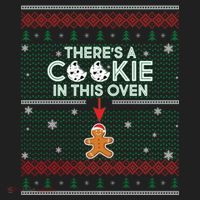 There's A Cookie In This Oven Ugly Christmas Sweater Beanie thumb 2