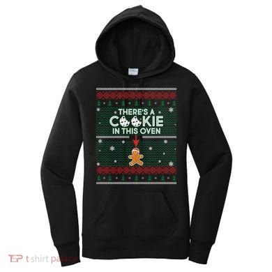 There's A Cookie In This Oven Ugly Christmas Sweater Women's Hoodie