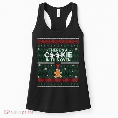 There's A Cookie In This Oven Ugly Christmas Sweater Women's Tank Top