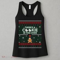 There's A Cookie In This Oven Ugly Christmas Sweater Women's Tank Top thumb 3