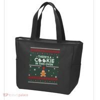 There's A Cookie In This Oven Ugly Christmas Sweater Tote Bag thumb 3