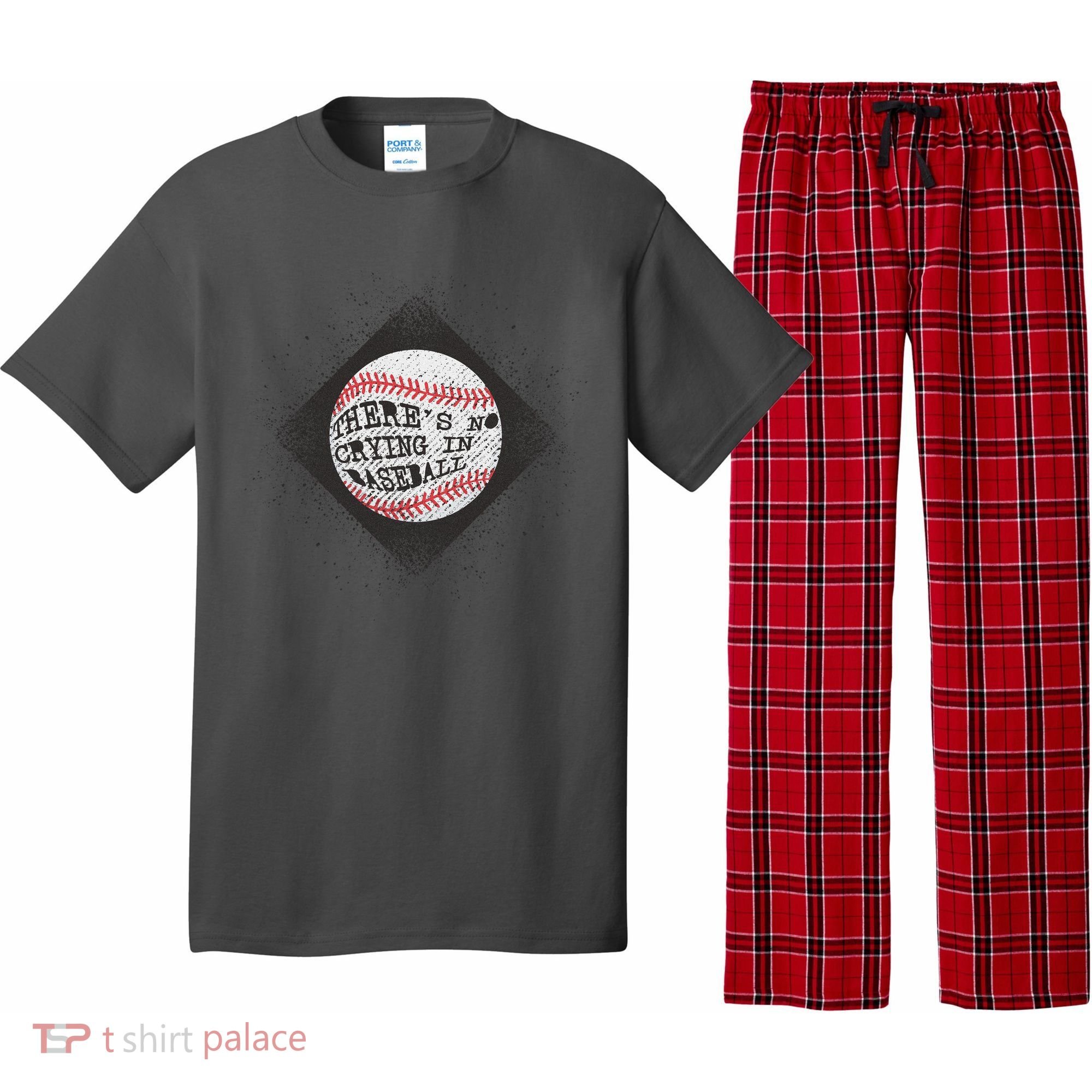There's No Crying In Baseball Pajama Set