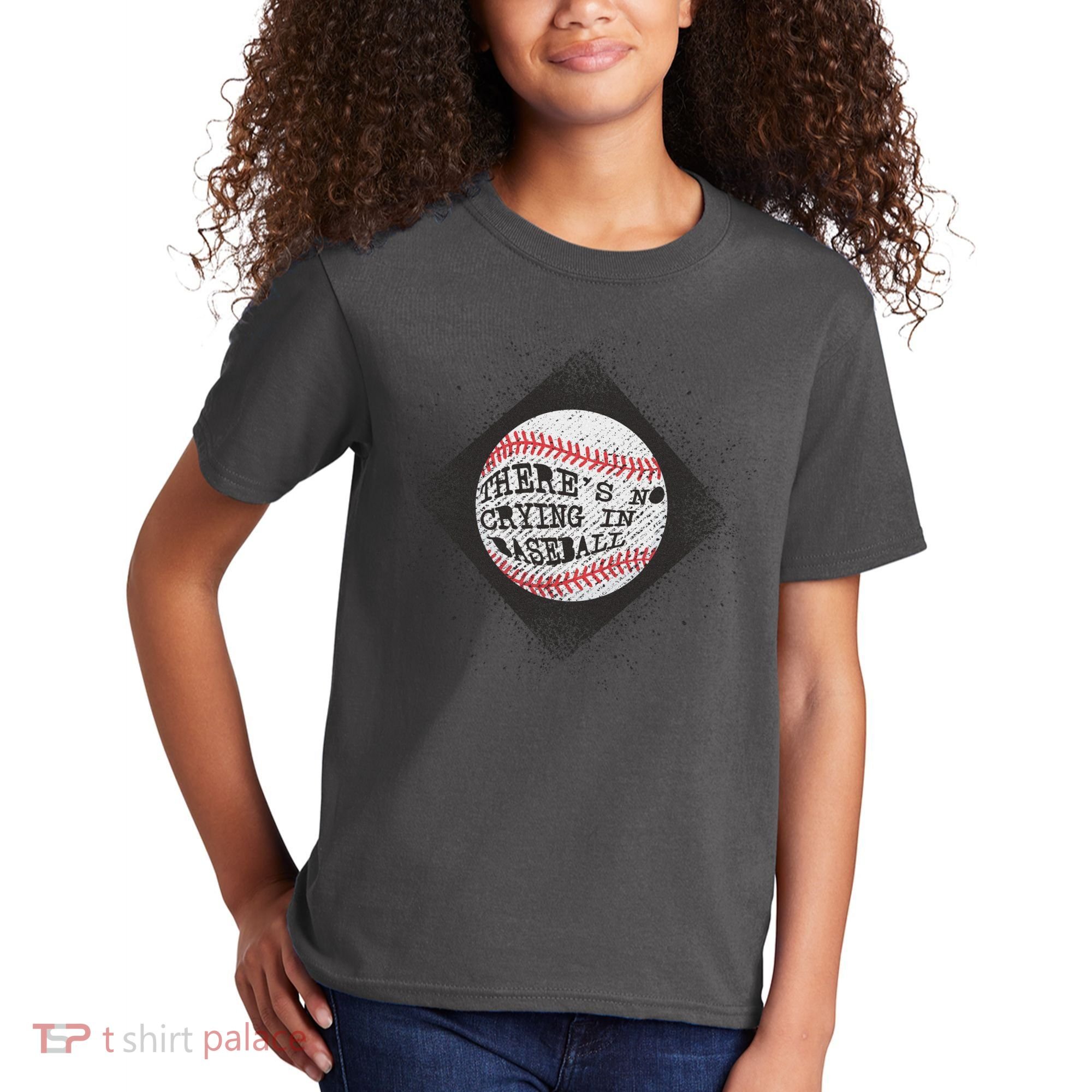 There's No Crying In Baseball Kids T-Shirt