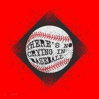 There's No Crying In Baseball Santa Hat thumb 1