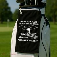 There's No Place I'd Rather Be Than Beaver Valley Golf Towel thumb 2