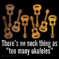 There's No Such Things As To Many Ukuleles Ornament thumb 1