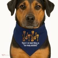 There's No Such Things As To Many Ukuleles USA-Made Doggie Bandana thumb 1