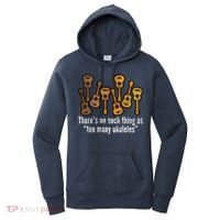 There's No Such Things As To Many Ukuleles Women's Hoodie thumb 0